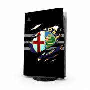 Autocollant Playstation 5 - Skin adhésif PS5 Fan Driver Alpha Romeo Griffe Art