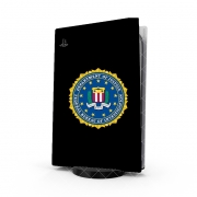 Autocollant Playstation 5 - Skin adhésif PS5 FBI Federal Bureau Of Investigation