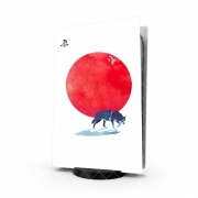 Autocollant Playstation 5 - Skin adhésif PS5 Fear the red