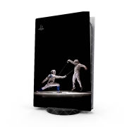 Autocollant Playstation 5 - Skin adhésif PS5 Escrime duel