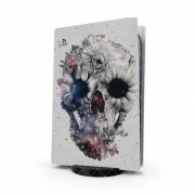 Autocollant Playstation 5 - Skin adhésif PS5 Floral Skull 2