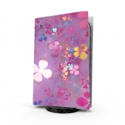 Autocollant Playstation 5 - Skin adhésif PS5 Flower Power