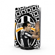 Autocollant Playstation 5 - Skin adhésif PS5 Football Stars: Carlos Tevez - Juventus