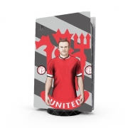 Autocollant Playstation 5 - Skin adhésif PS5 Football Stars: Red Devil Rooney ManU