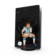 Autocollant Playstation 5 - Skin adhésif PS5 Game of Thrones: King Lionel Messi - House Catalunya