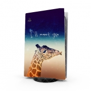 Autocollant Playstation 5 - Skin adhésif PS5 Giraffe Love - Gauche