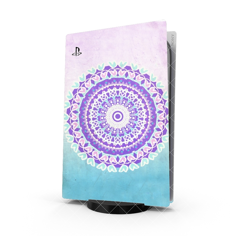Autocollant Playstation 5 - Skin adhésif PS5 Frozen Mandala