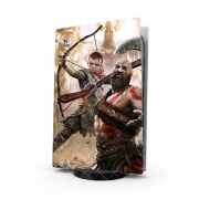 Autocollant Playstation 5 - Skin adhésif PS5 God Of war