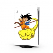 Autocollant Playstation 5 - Skin adhésif PS5 Goku Kid on Cloud GT