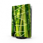 Autocollant Playstation 5 - Skin adhésif PS5 green bamboo