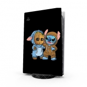 Autocollant Playstation 5 - Skin adhésif PS5 Groot x Stitch