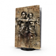 Autocollant Playstation 5 - Skin adhésif PS5 Grunge Glenn & Maggie