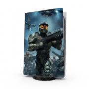 Autocollant Playstation 5 - Skin adhésif PS5 Halo War Game