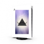 Autocollant Playstation 5 - Skin adhésif PS5 Hipster Triangle Moustache