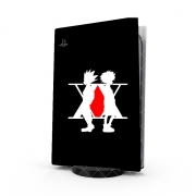 Autocollant Playstation 5 - Skin adhésif PS5 Hunter x Hunter Logo with Killua and Gon