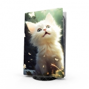 Autocollant Playstation 5 - Skin adhésif PS5 I Love Cats v5