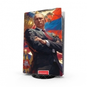 Autocollant Playstation 5 - Skin adhésif PS5 In case of emergency long live my dear Vladimir Putin V3