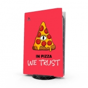 Autocollant Playstation 5 - Skin adhésif PS5 iN Pizza we Trust