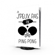 Autocollant Playstation 5 - Skin adhésif PS5 Je peux pas j'ai ping pong - Tennis de table