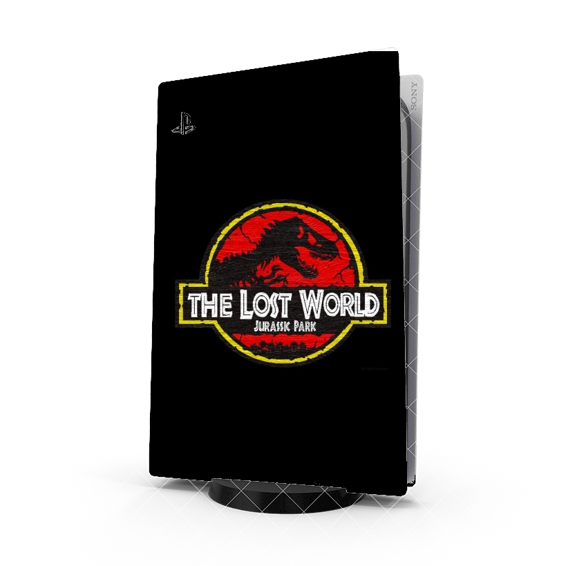 Autocollant Playstation 5 - Skin adhésif PS5 Jurassic park Lost World TREX Dinosaure
