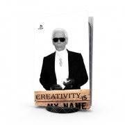 Autocollant Playstation 5 - Skin adhésif PS5 Karl Lagerfeld Creativity is my name
