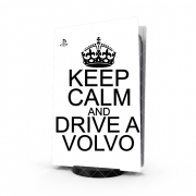 Autocollant Playstation 5 - Skin adhésif PS5 Keep Calm And Drive a Volvo