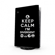 Autocollant Playstation 5 - Skin adhésif PS5 Keep Calm Divergent Faction
