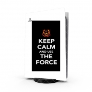 Autocollant Playstation 5 - Skin adhésif PS5 Keep Calm And Use the Force