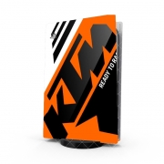 Autocollant Playstation 5 - Skin adhésif PS5 KTM Racing Orange And Black