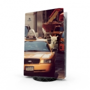 Autocollant Playstation 5 - Skin adhésif PS5 Un Lama à New York