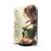 Autocollant Playstation 5 - Skin adhésif PS5 Lara  