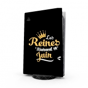 Autocollant Playstation 5 - Skin adhésif PS5 Les reines naissent en Juin Cadeau Anniversaire