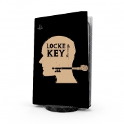 Autocollant Playstation 5 - Skin adhésif PS5 Locke Key Head Art