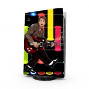 Autocollant Playstation 5 - Skin adhésif PS5 Marty McFly plays Guitar Hero