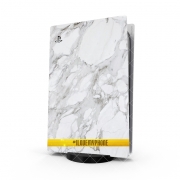 Autocollant Playstation 5 - Skin adhésif PS5 Minimal Marble White