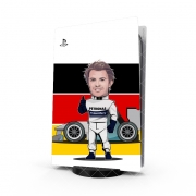 Autocollant Playstation 5 - Skin adhésif PS5 MiniRacers: Nico Rosberg - Mercedes Formula One Team