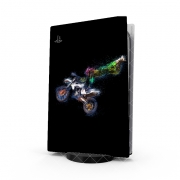 Autocollant Playstation 5 - Skin adhésif PS5 Motorcross Bike Sport