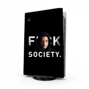 Autocollant Playstation 5 - Skin adhésif PS5 Mr Robot Fuck Society