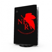 Autocollant Playstation 5 - Skin adhésif PS5 Nerv Neon Genesis Evangelion