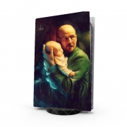 Autocollant Playstation 5 - Skin adhésif PS5 "Never give up on family."W.W.
