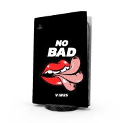 Autocollant Playstation 5 - Skin adhésif PS5 No Bad vibes Tong
