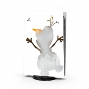 Autocollant Playstation 5 - Skin adhésif PS5 Olaf le Bonhomme de neige inspiration