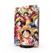 Autocollant Playstation 5 - Skin adhésif PS5 One Piece Luffy
