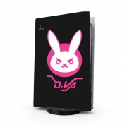 Autocollant Playstation 5 - Skin adhésif PS5 Overwatch D.Va Bunny Tribute Lapin Rose