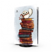 Autocollant Playstation 5 - Skin adhésif PS5 Owl and Books