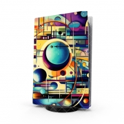Autocollant Playstation 5 - Skin adhésif PS5 Painting Abstract V3