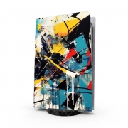 Autocollant Playstation 5 - Skin adhésif PS5 Painting Abstract V4