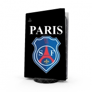 Autocollant Playstation 5 - Skin adhésif PS5 Paris x Stade Francais