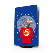 Autocollant Playstation 5 - Skin adhésif PS5 Peanut Snoopy x StarWars