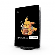 Autocollant Playstation 5 - Skin adhésif PS5 Pikachu Coffee Addict